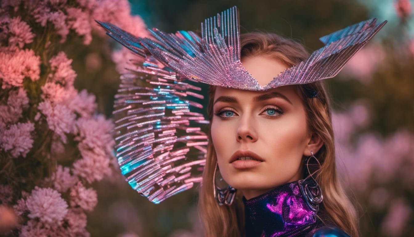 Ayris, from planet Xe'alos-36 • early twilight in the botanical garden