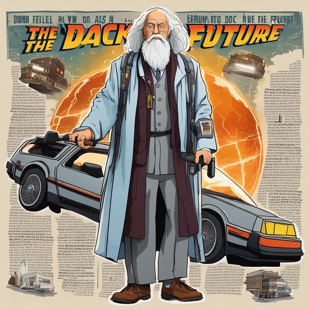 Dumbledore as Doc Brown in Back To The Future