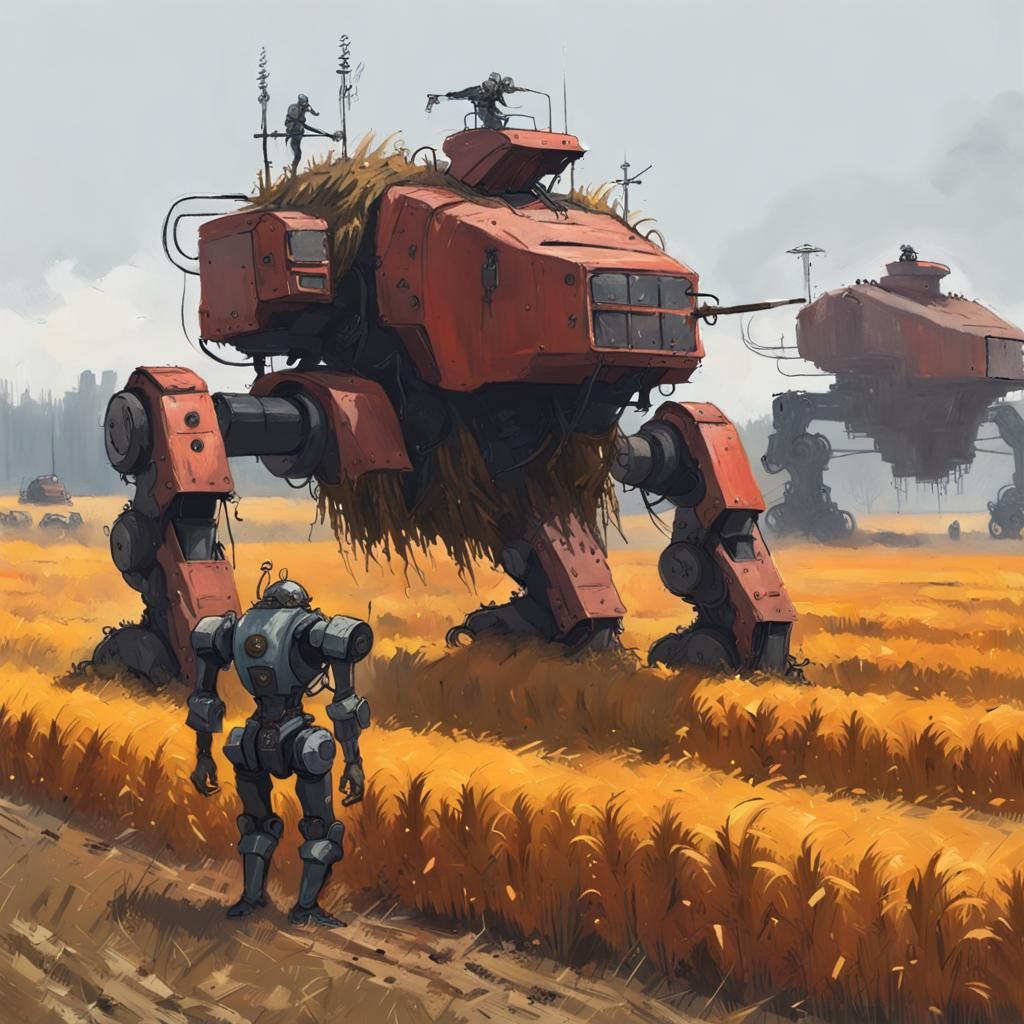 Desiel punk harvest under guard