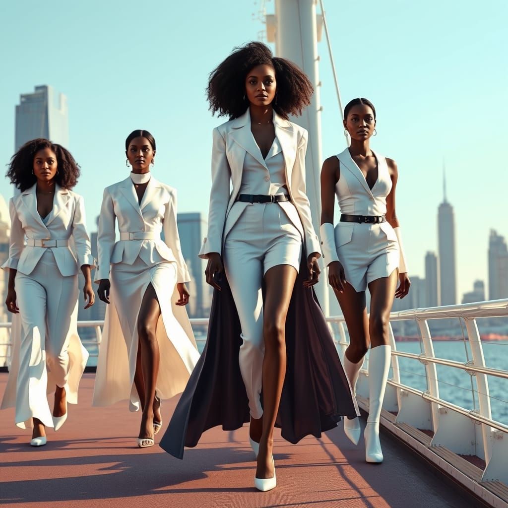 Cyberpunk Fashionistas Walk the Catwalk in a Futuristic New ...