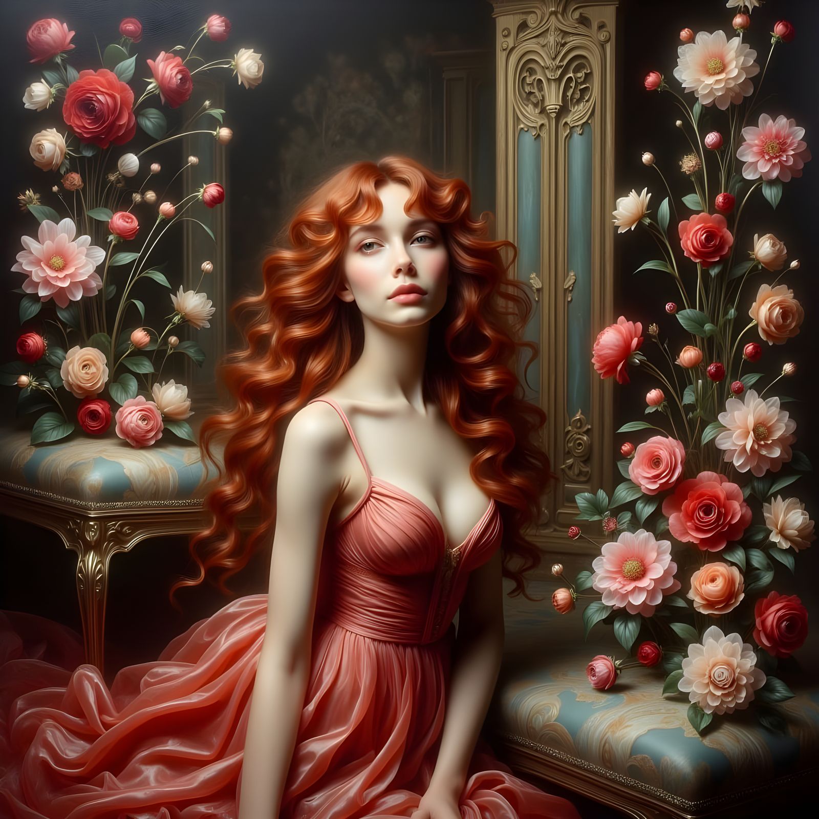 Woman with red hair 1