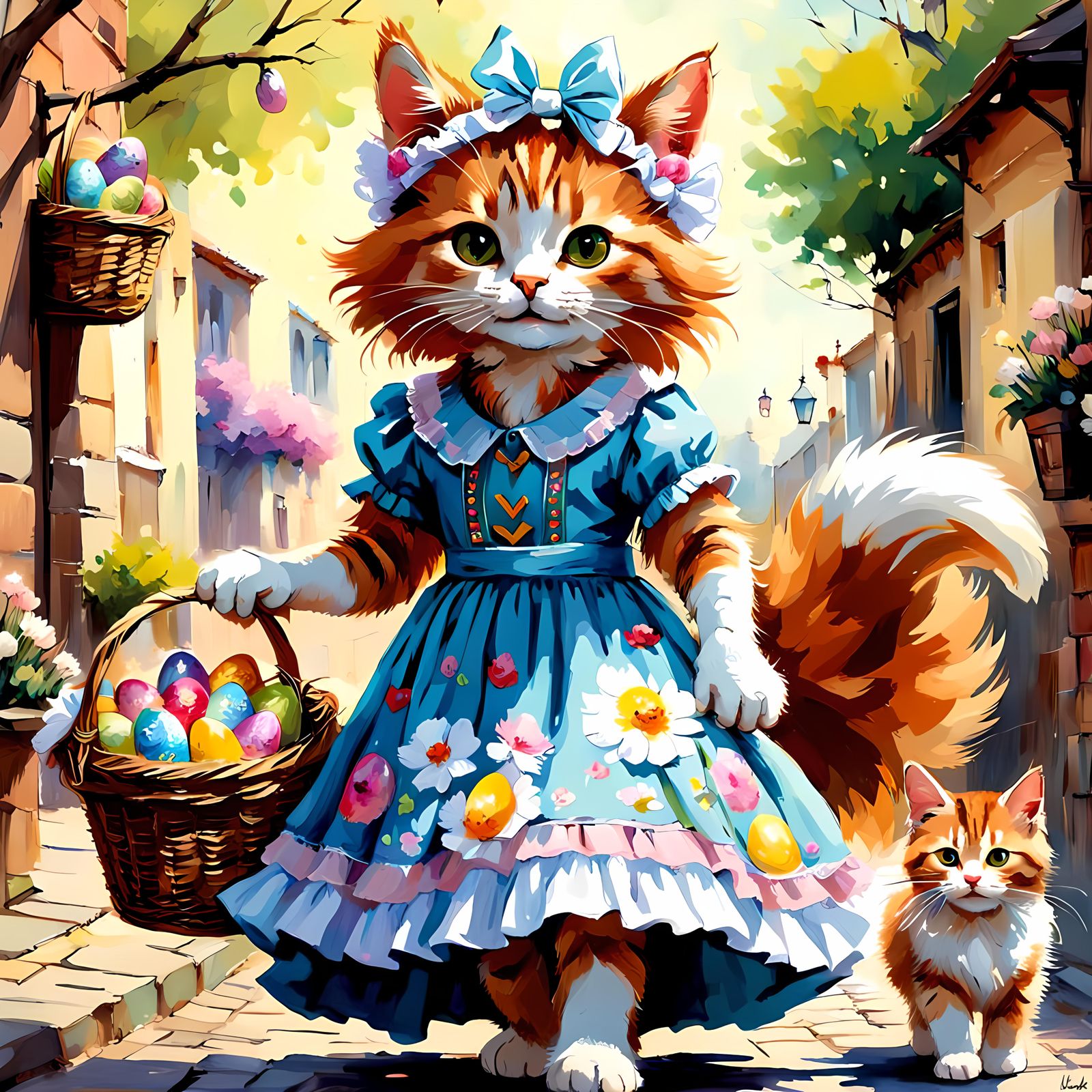 Bella Delivers Easter Eggs for her friend an Easter Bunny: ๐ป Happy Easter ๐ป