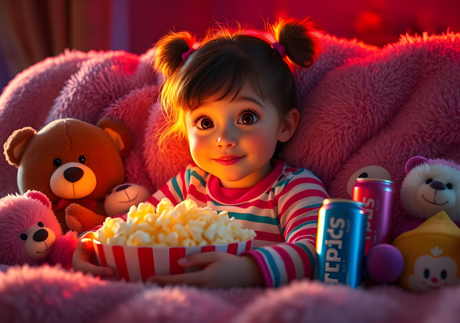 Cozy Home Movie Night in Pixar Style