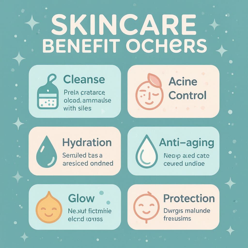 Skincare Benefits Infographic with Modern Design