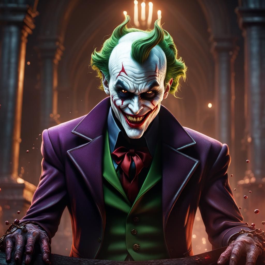 Demonic Joker Matte Painting in Unreal Engine 5