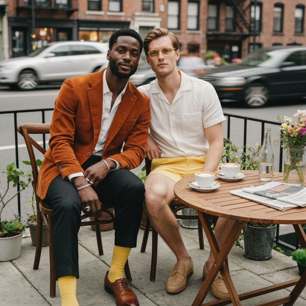 Cafe Scene in Bohemian New York District