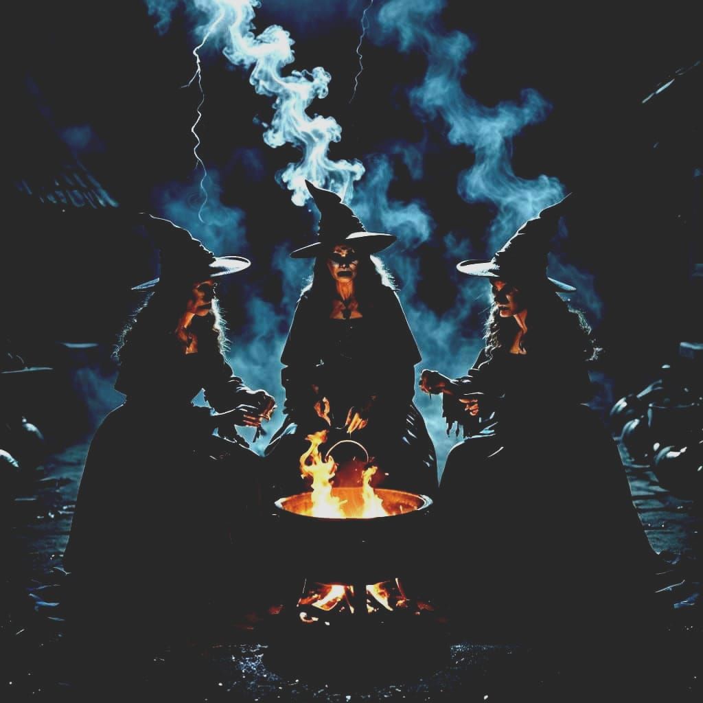 Shakespearean Scene: Thunder, Lightning, and Rain