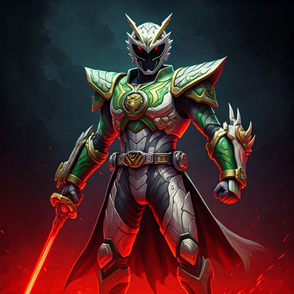 Dragon Tiger Super Sentai Ranger in Noir Style