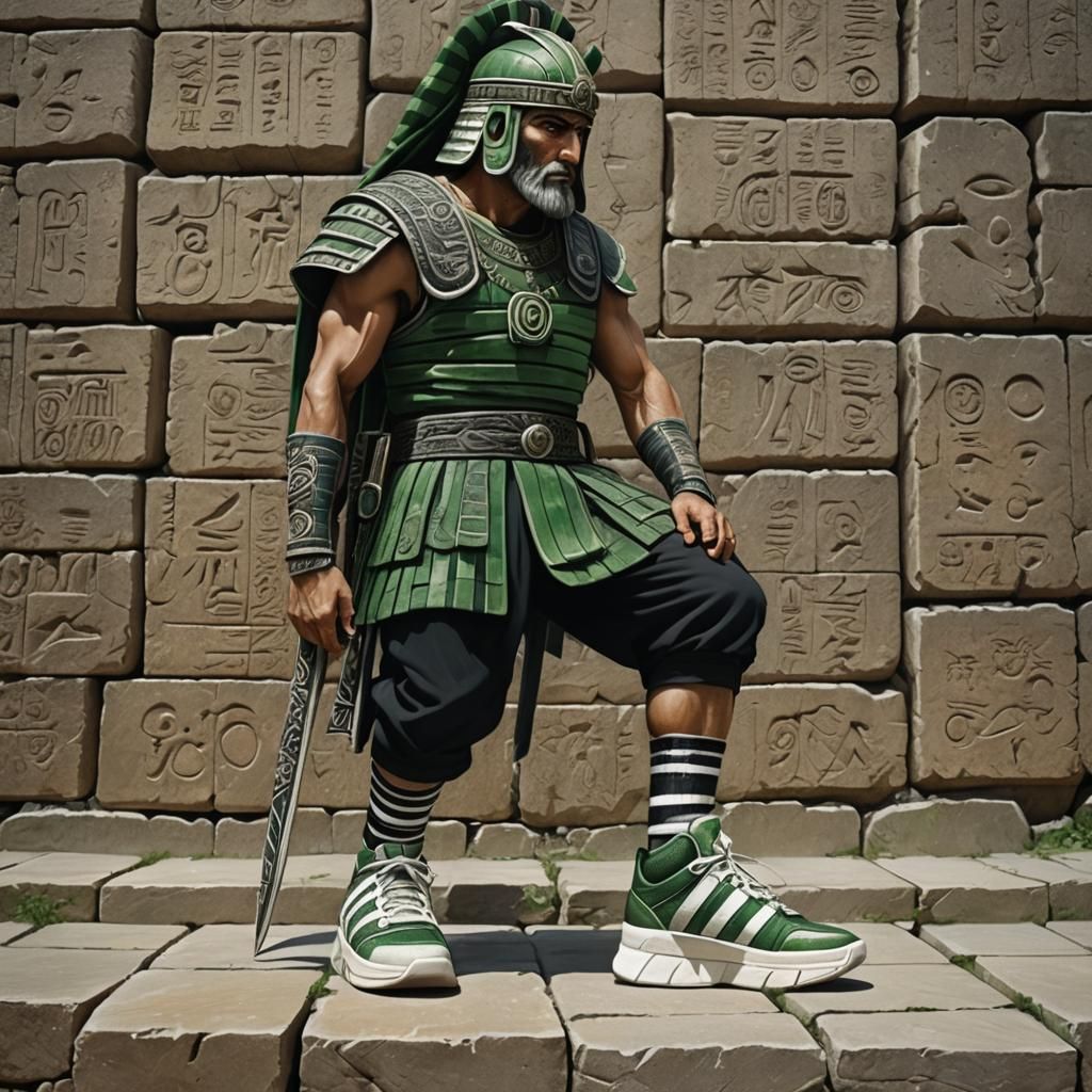 Hittite Warrior Concept Art in Dark Fantasy Style