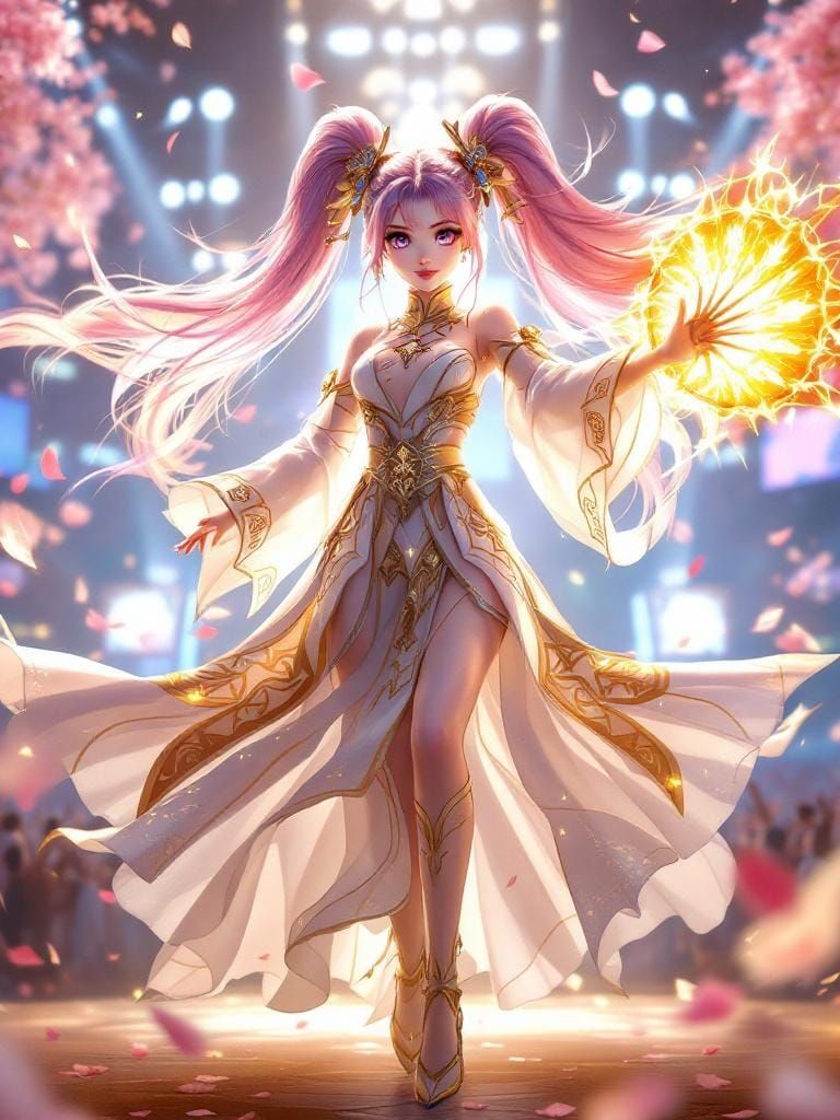 Anime Demon Hunter Girl on K-pop Stage