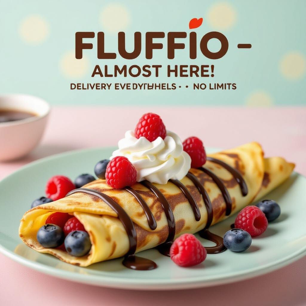 Gooey Nutella Crepe with Delivery Service Promotion