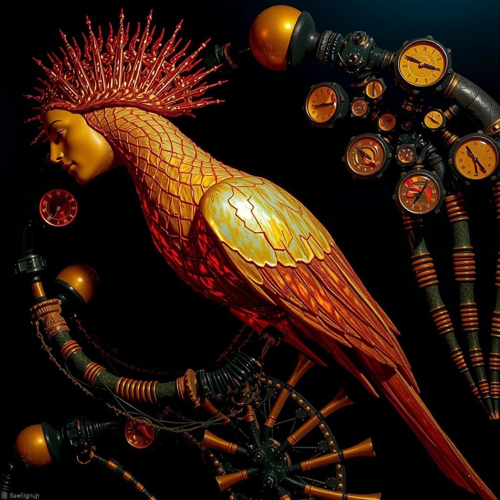 Hyperrealistic Sculpture With Intense Dynamic Lighting