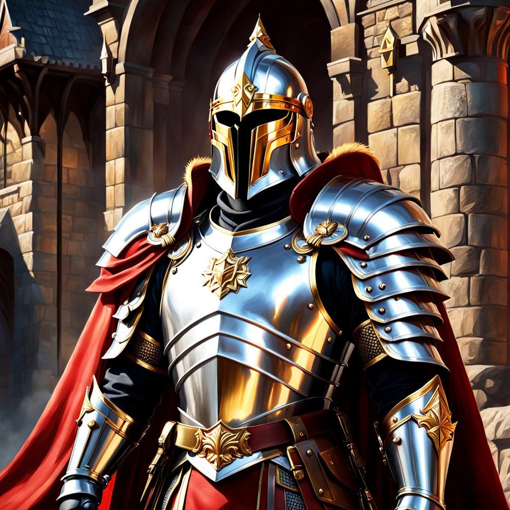 Armored Captain of the King's Guard in Shining Armor