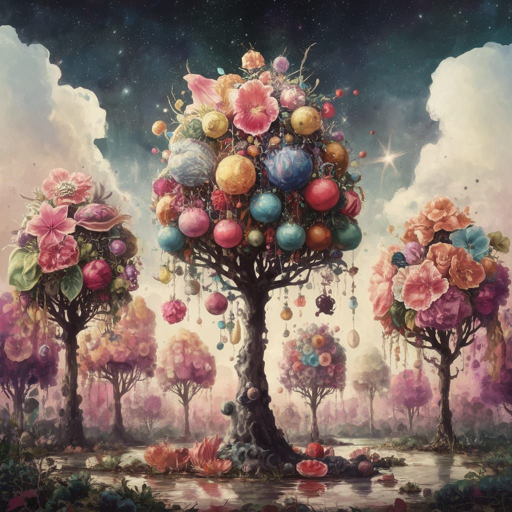 Dreamcore Wish Trees in Vibrant Bloom