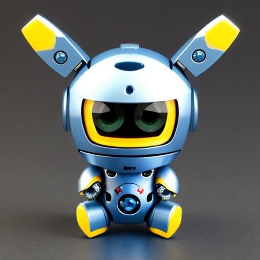 Adorable Teardrop Robot: Zippy and Cute AI Art