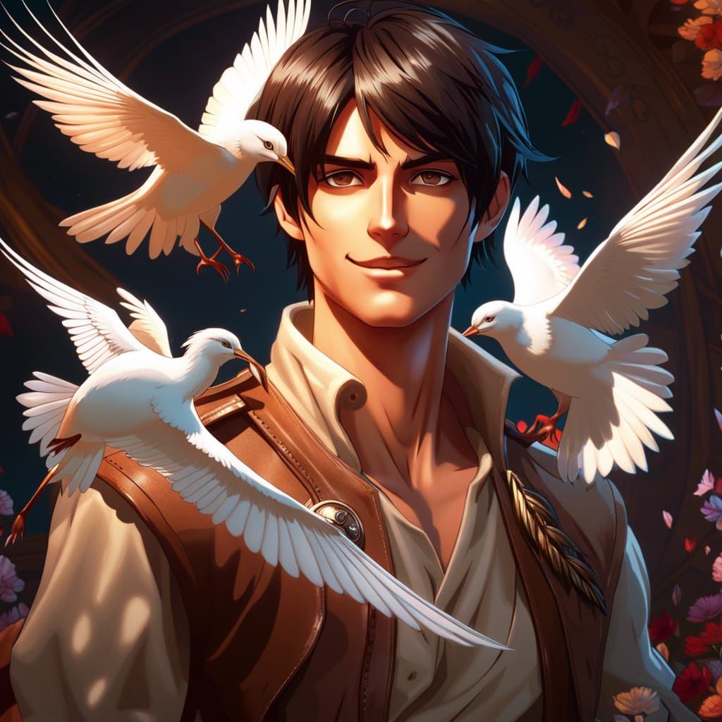 Eren smiling with freedom