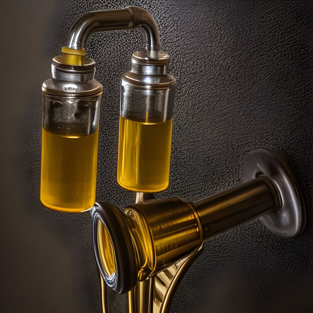 Steampunk Urinal with Bokeh Lighting
