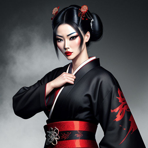 Geisha Warrior in Stealth Mode