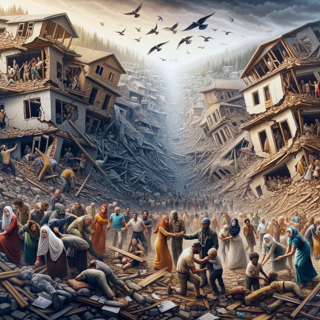 A Village Resilient Amidst Chaos and Destruction