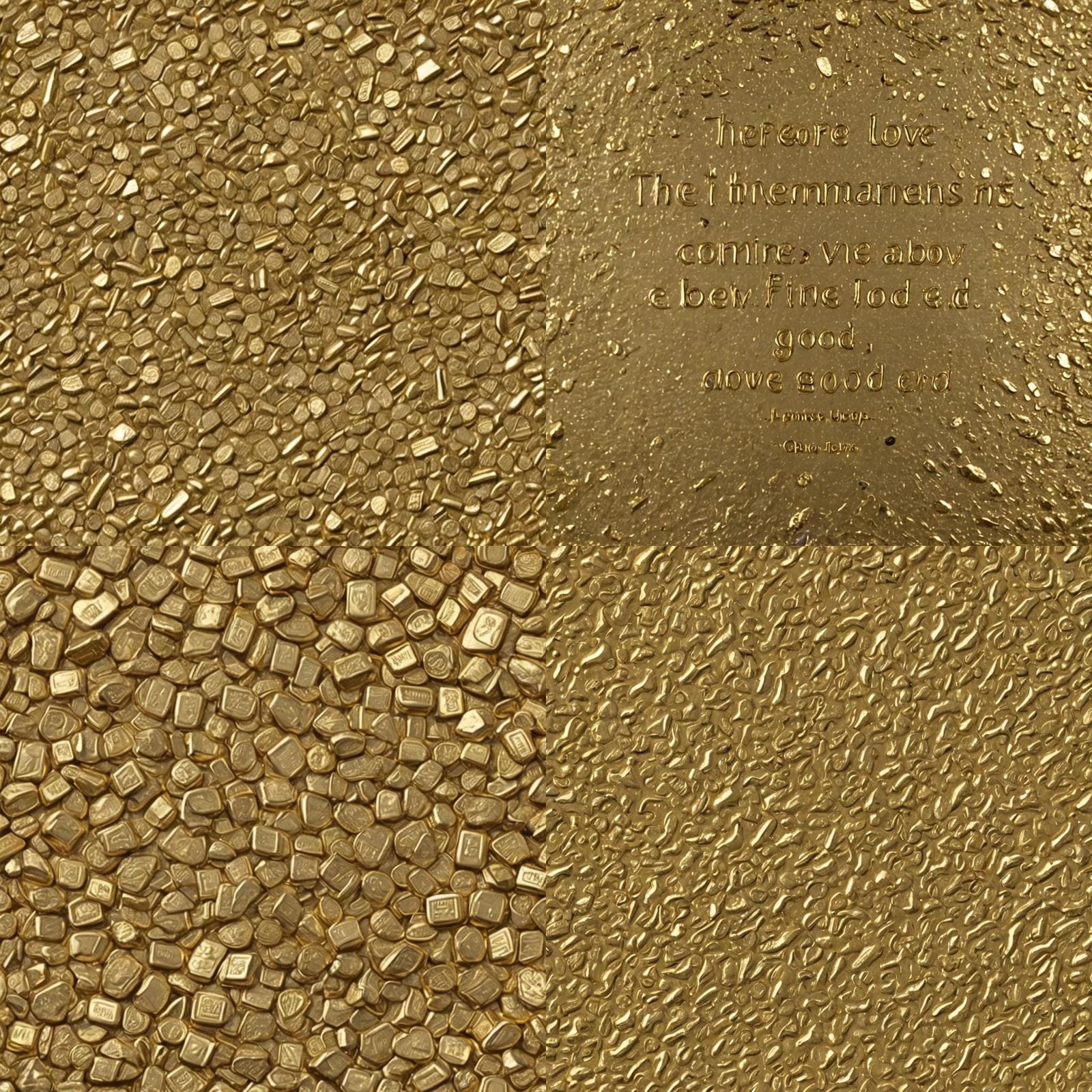Abstract Gold Texture Inspired by Religious Verse