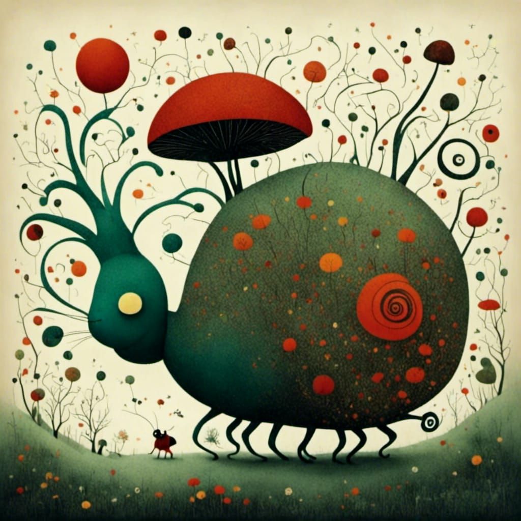 Abstract Composition with Vibrant Colors