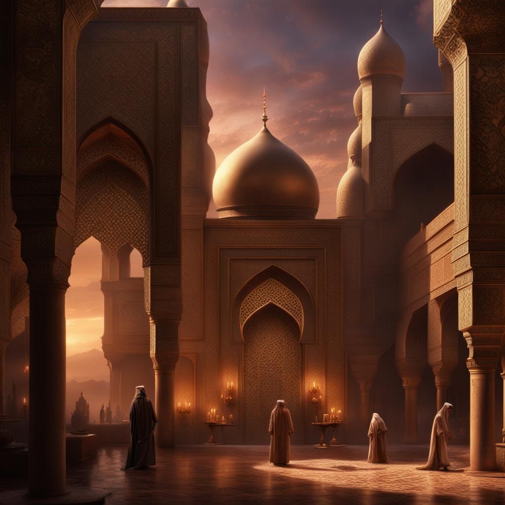 Epic Arabian Nights Digital Matte Painting