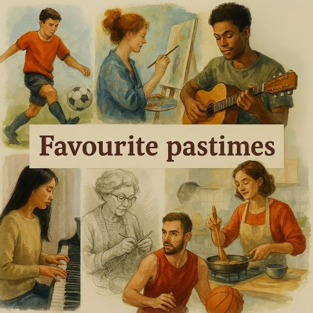 Favourite Pastimes Montage with Diverse Activities