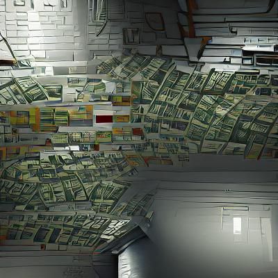 Vintage Cash Machine Digital Rendering