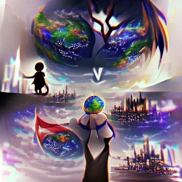 Surreal Portal Between Two Worlds
