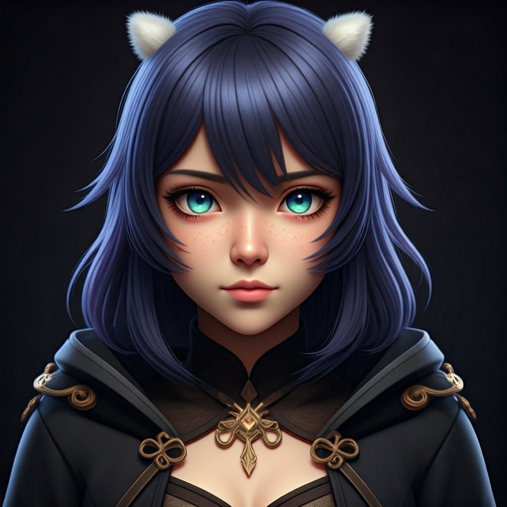 Cyberpunk Umbreon Human Hybrid Unveiled in 8k Resolution