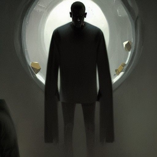 Depressed Man Portrait in Sinister Style