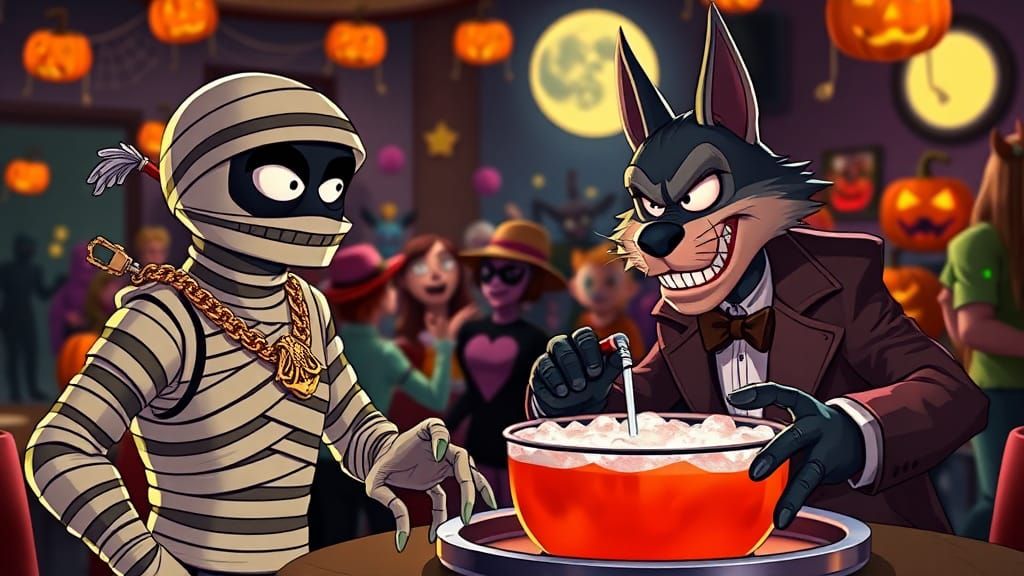 Monsters Mashup Party in Cartoon 3D Style