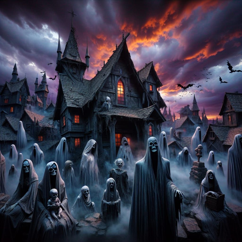 Ghostly Family Reunion in Haunted Village