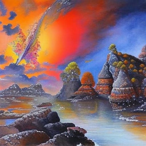 Dreamscape Traveler's Watercolor and Pastel Revolution