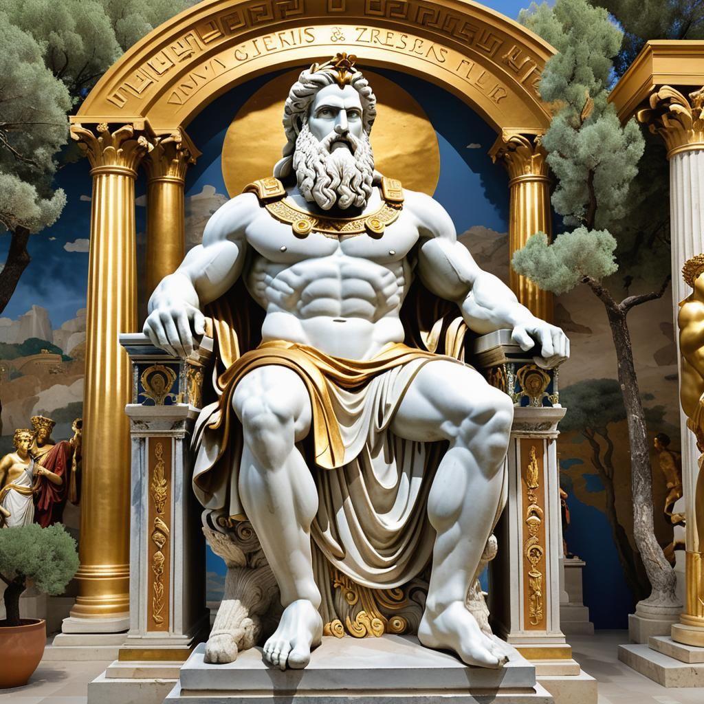 Inside Statue of Zeus at Olympia
