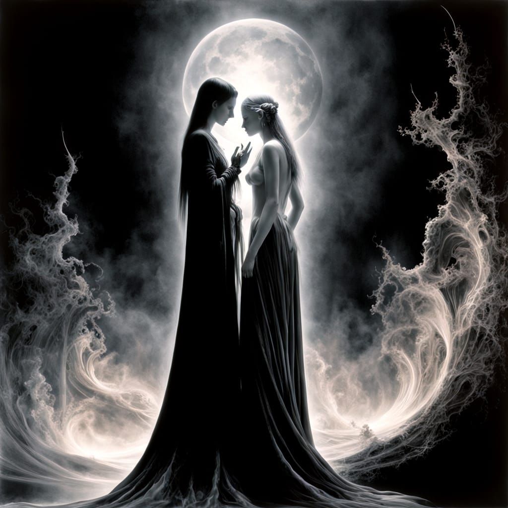 Mysterious Surrealistic Visions in Dark Thermal Hues