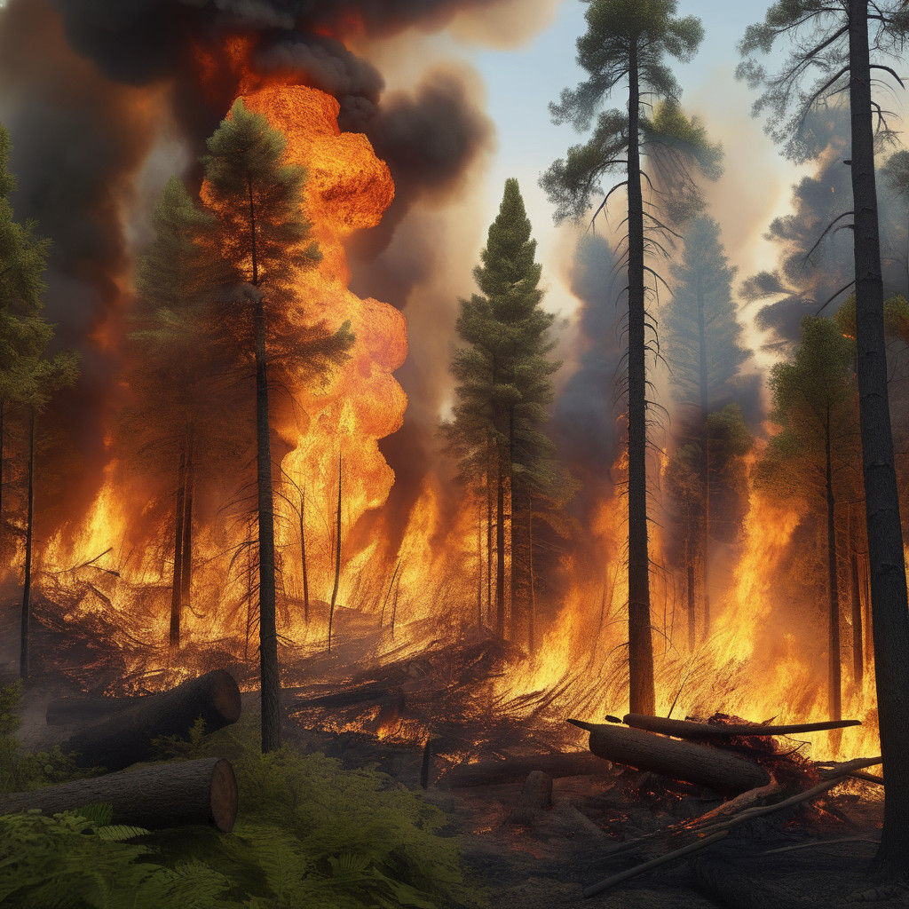 Forest Inferno in Photorealistic Detail