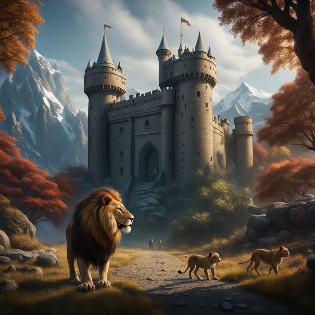 Narnia: Lion, Witch, and Wardrobe in Matte Painting