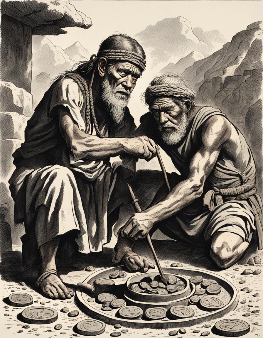 Bronze Age Coin Minting With Tribal Leader