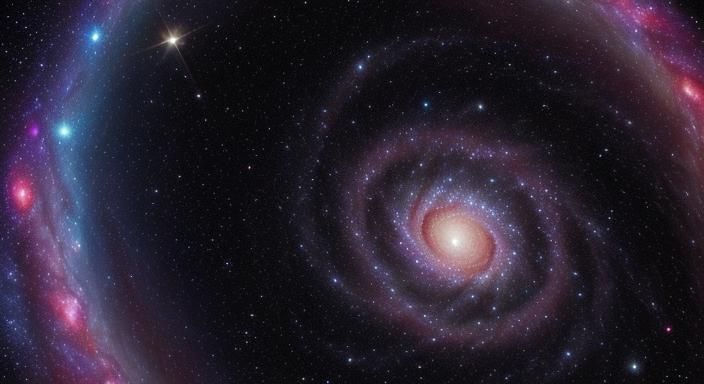 Cosmic Deity Woven into Reality in Surrealism Style