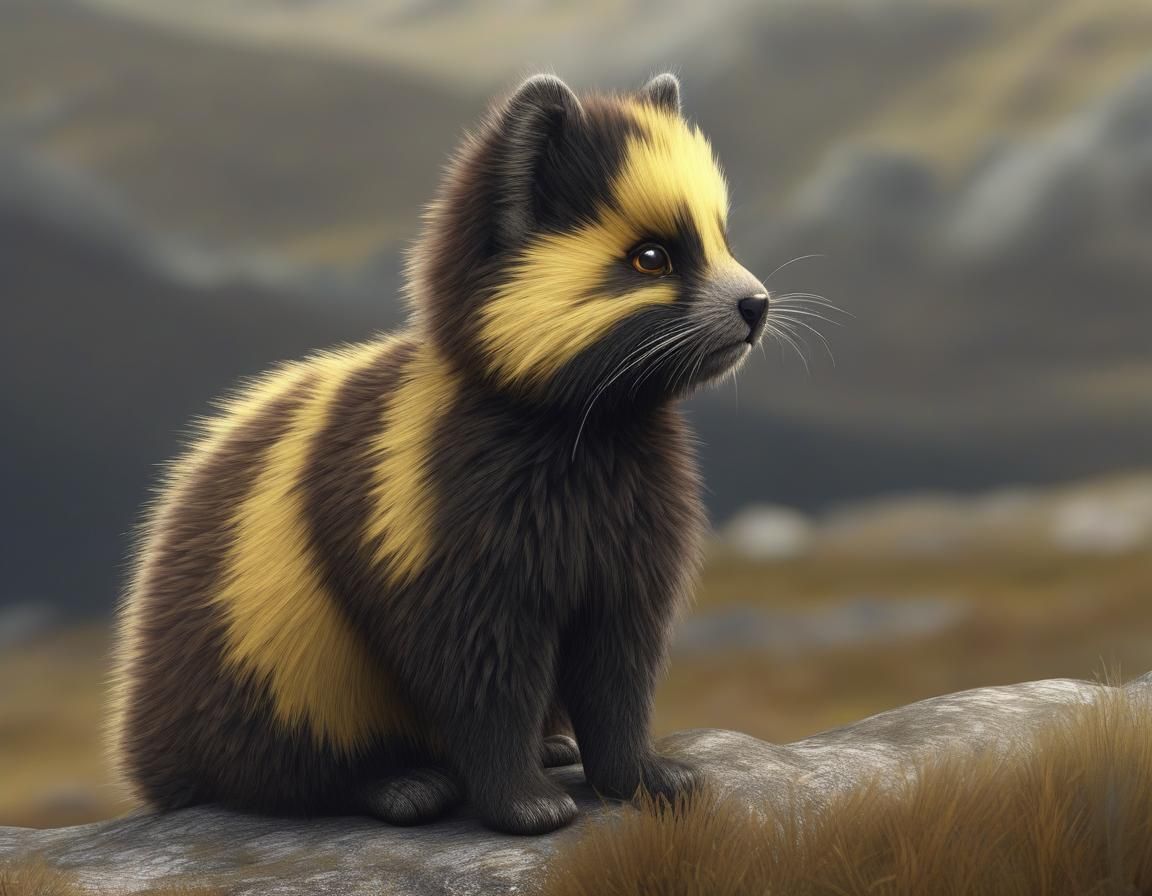 Cute Furry Animal in Scottish Highlands