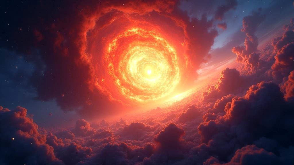 Chaotic Big Bang in Detailed 3D Anime Art