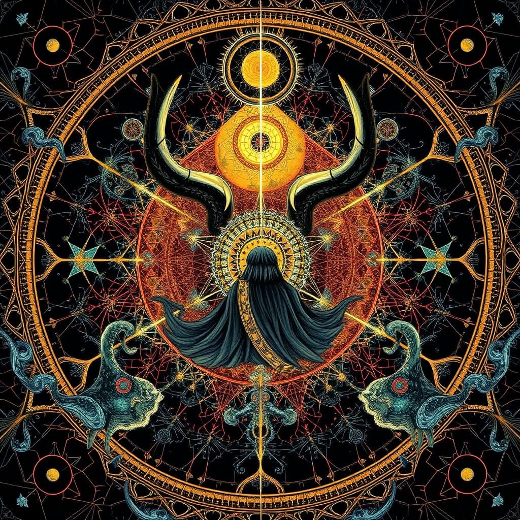 Biocosmic Math Art with Rorschach Patterns