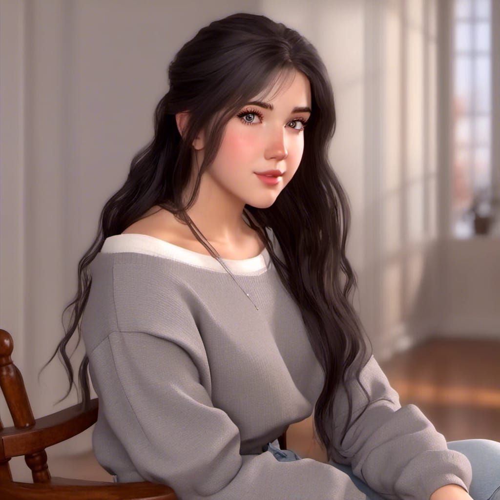 4d art, head and shoulders portrait of <lora:Elf:1.0> sittin...