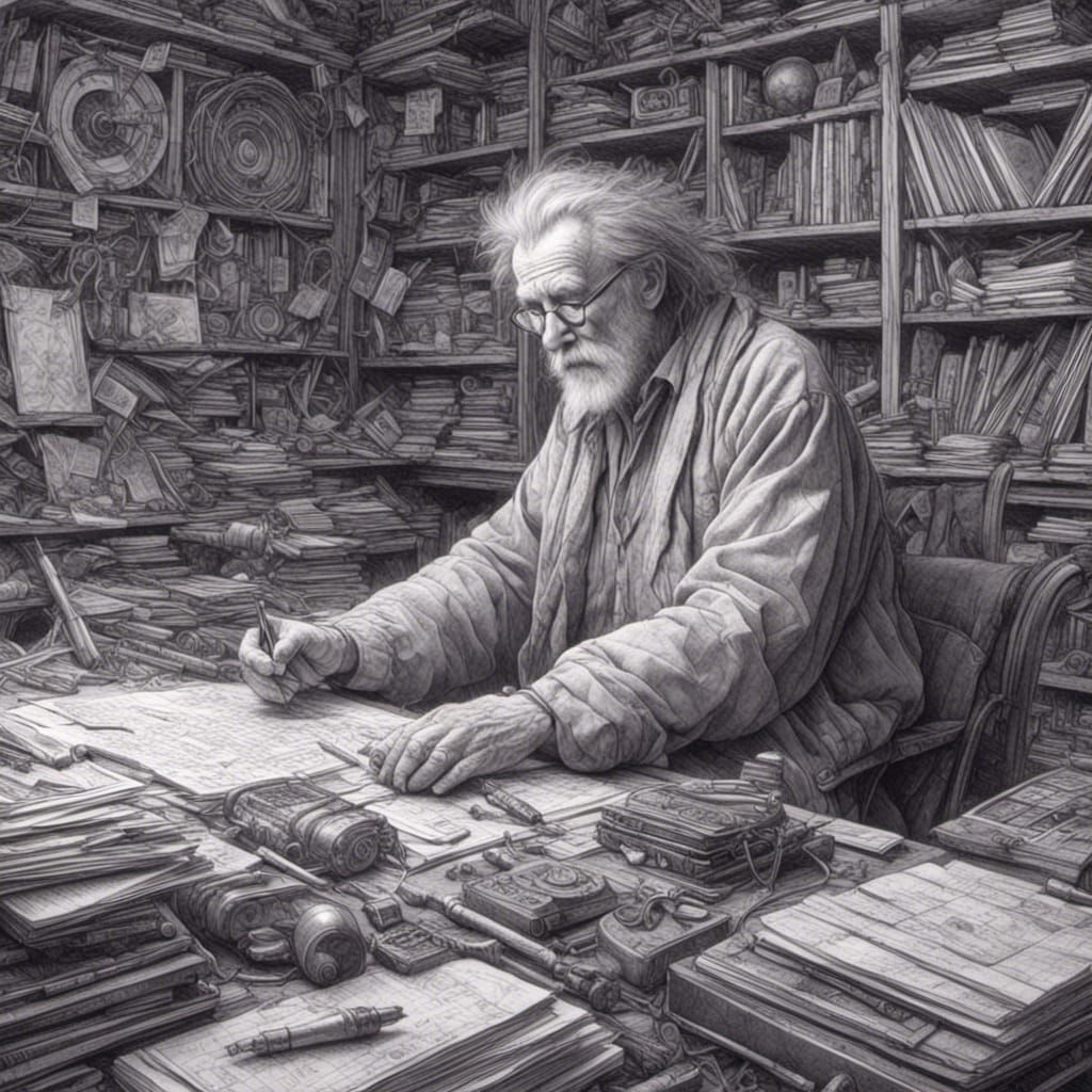 Anxiety as a Detailed Pencil Drawing