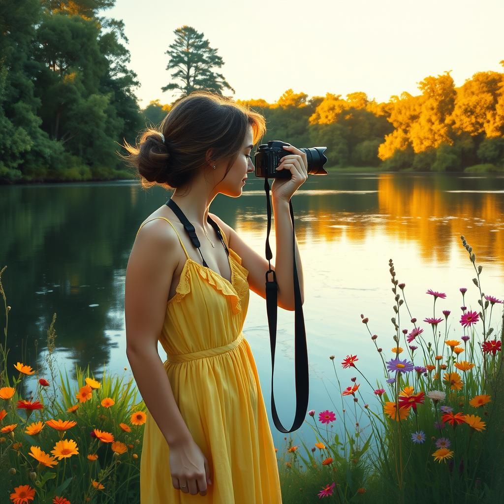 Impressionistic Photographer Captures Lakeside Golden Hour