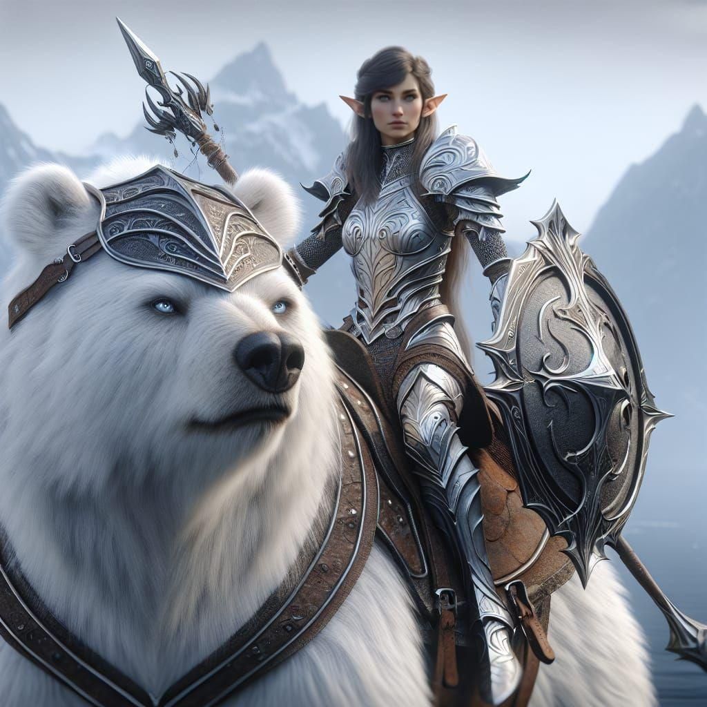 Warrior and her steed