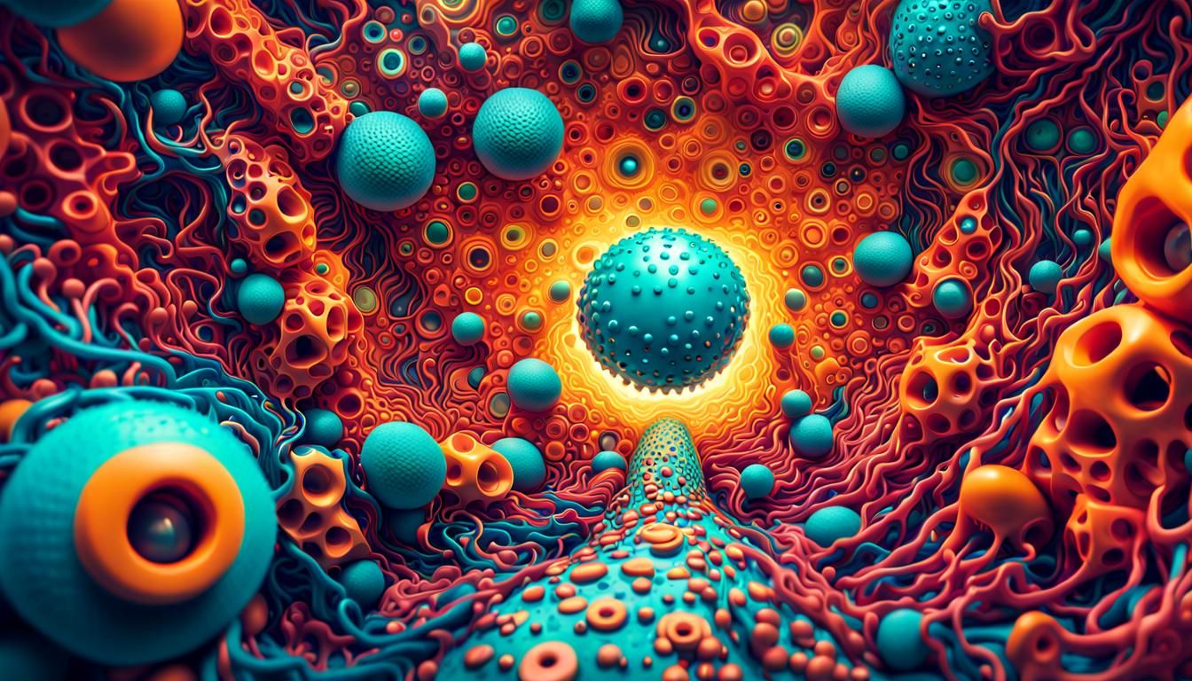 Surreal Digital Art of a Crazy AI