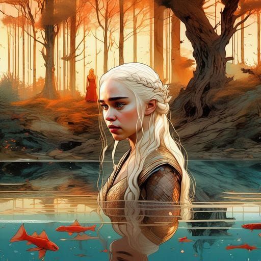Daenerys Targaryen Digital Portrait