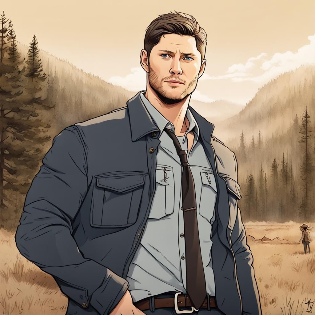 Anime Style Yellowstone Character Portrait